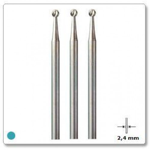 Graviravimo antgalis apvalus 2,4 mm Dremel (107) - 3 vnt.